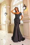 Formal Dresses Long Formal Fitted Evening Dress Steel
