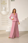 Mother of the Bride Dresses Pleated Long Formal Mother of the Bride A Line Dress Dusty Rose