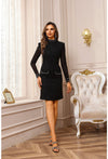 Cocktail Dresses Long Sleeve Cocktail Short Dress Black