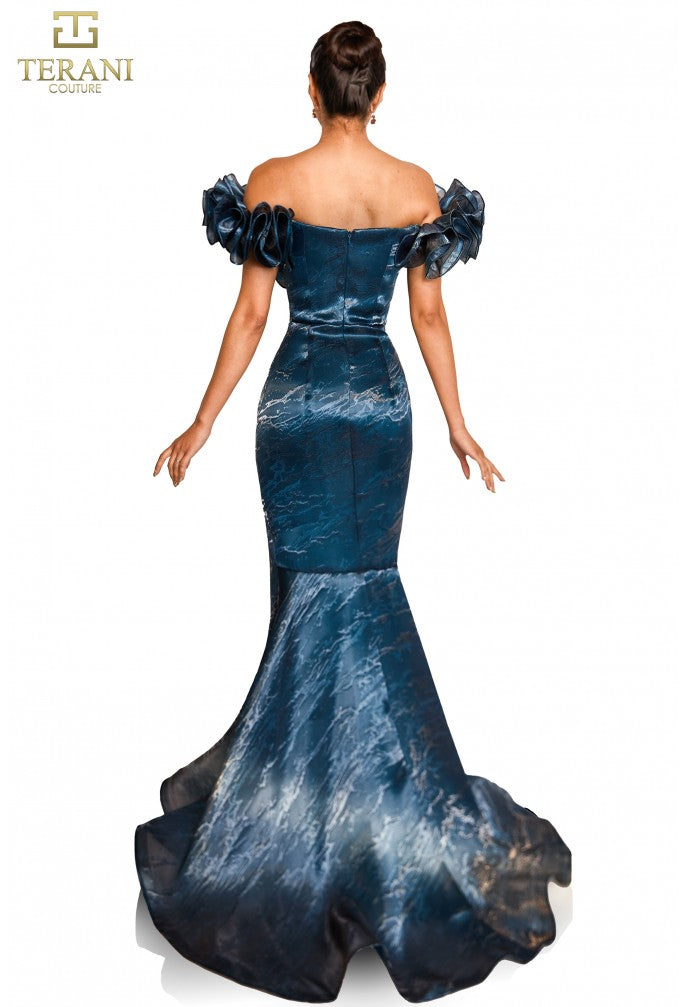 Formal Dresses Formal Long Fitted Evening Dress Blue