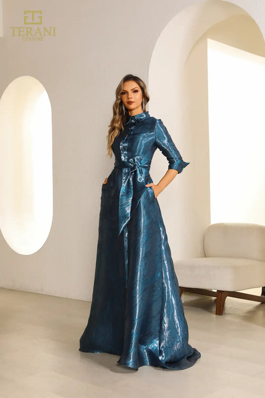 Mother of the Bride Dresses A Line Long Mother of the Bride Formal Dress Blue