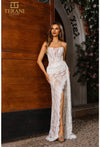 Prom Dresses Long Lace Formal Prom Dress Ivory Nude