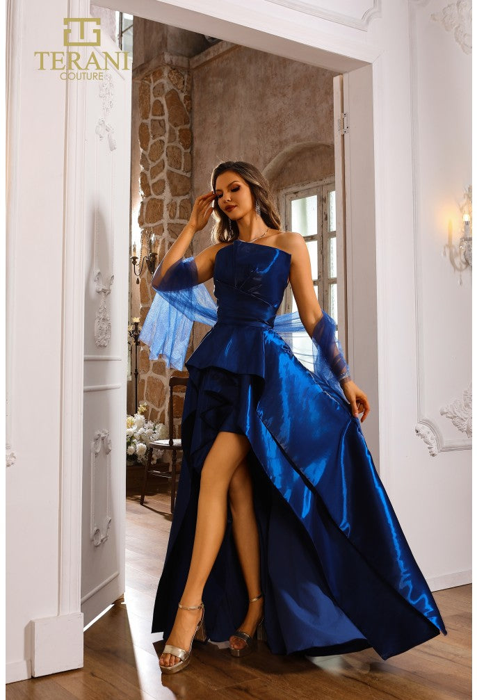 Prom Dresses High Low Formal Prom Dress Indigo