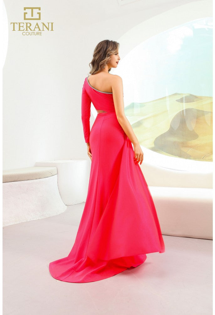 Prom Dresses Long Slit Formal Evening Prom Dress Watermelon