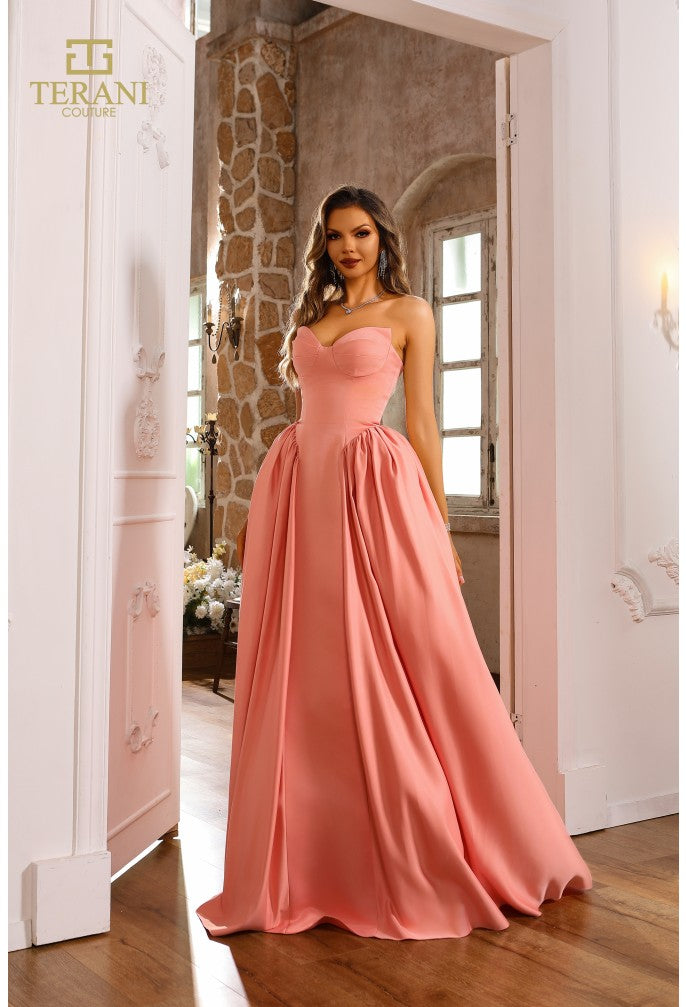 Prom Dresses Formal Long Ball Gown Prom Dress Apricot