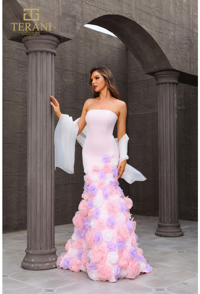 Prom Dresses Long Ruffle Mermaid Prom Dress Baby-Pink