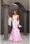 Prom Dresses Long Ruffle Mermaid Prom Dress Baby-Pink