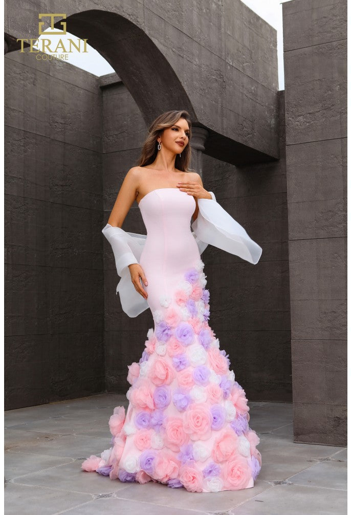 Prom Dresses Long Ruffle Mermaid Prom Dress Baby-Pink