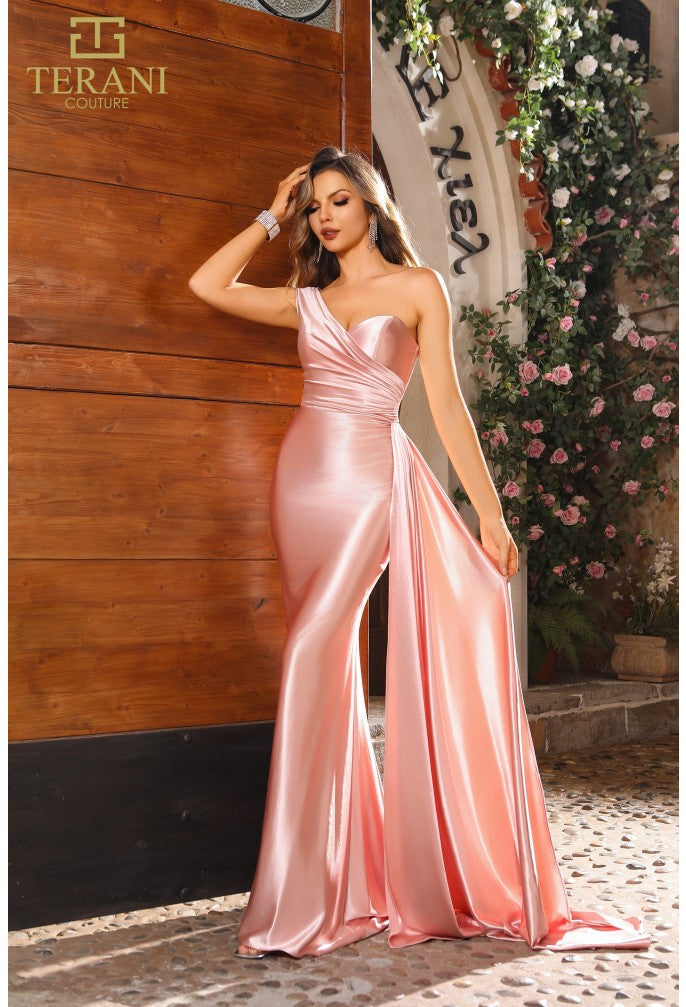 Prom Dresses Mermaid Fit Long Formal Evening Prom Dress Blush