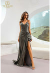 Prom Dresses A Line Formal Sequins Long Prom Dress Gold