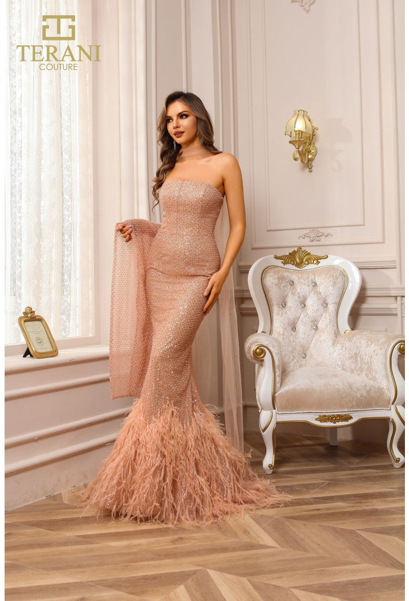 Prom Dresses Long Mermaid Formal Prom Dress Blush