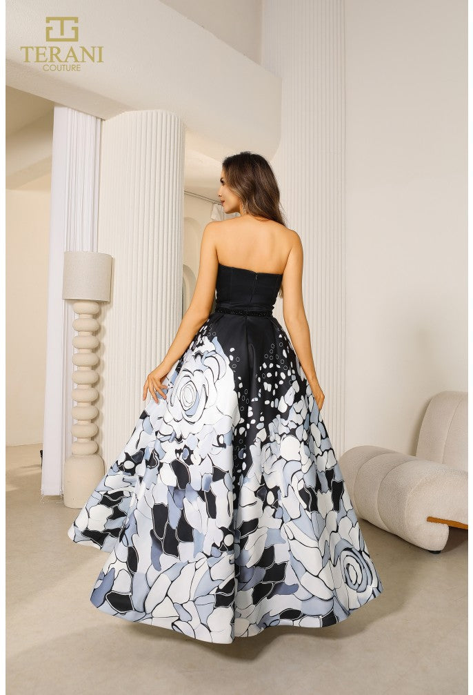 Prom Dresses Floral Long Formal Prom Dress Multi Black