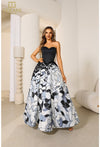 Prom Dresses Floral Long Formal Prom Dress Multi Black