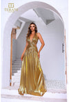 Prom Dresses Long Fitted Evening Formal Prom Dress Yellow Gold