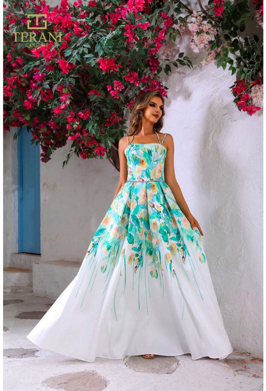 Prom Dresses Long Floral Multi Formal Prom Dress Ivory Multi