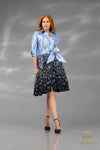 Cocktail Dresses A Line Floral Short Cocktail Dress Blue Black