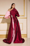 Formal Dresses Fitted Long Evening Formal Dress Pink Wine