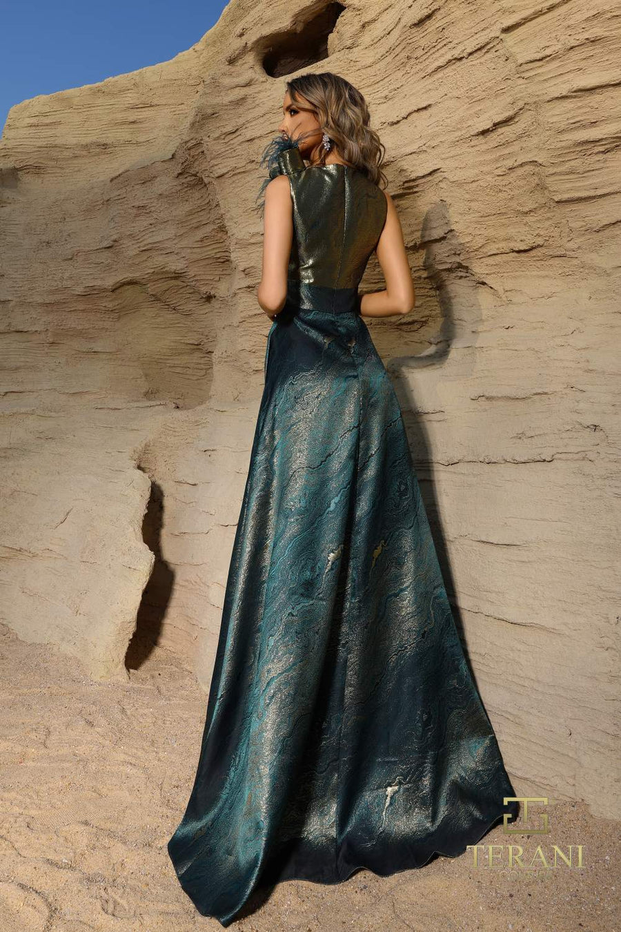 Formal Dresses Long Formal A Line Evening Dress Hunter Gold