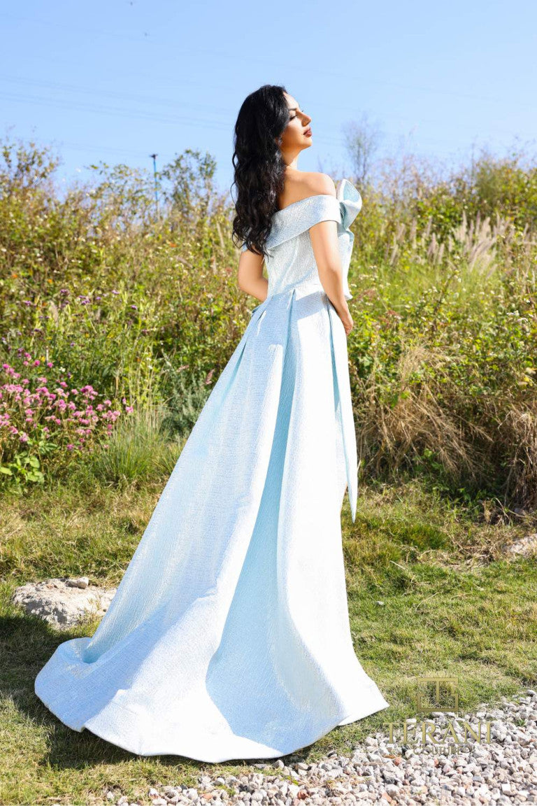 Formal Dresses Long Evening Overskirt Formal Dress Powder Blue