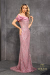 Prom Dresses Prom Long Fitted Formal Beaded Evening Dress Mocha Rose