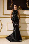 Formal Dresse Mermaid Long Evening Formal Dress Black