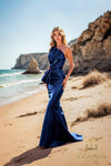 Formal Dresse Mermaid Long Evening Formal Dress Navy