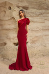 Formal Dresses Long Evening Formal Fitted Dress Wine