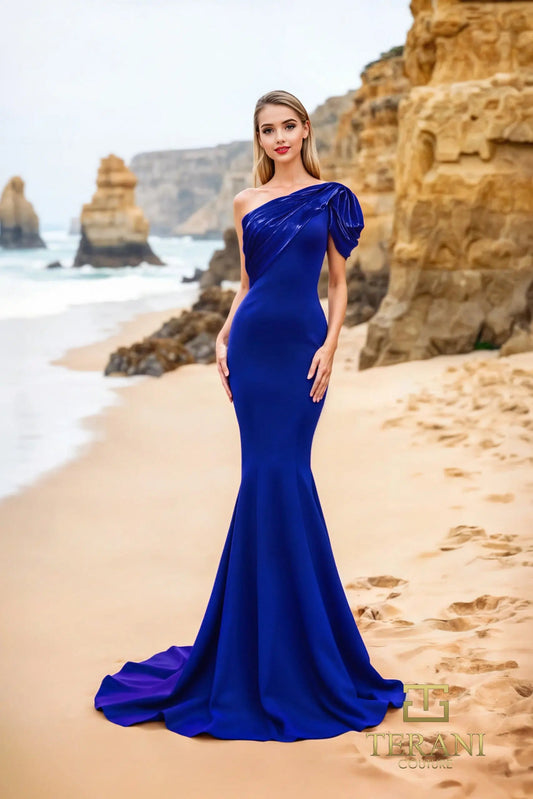 Formal Dresses Long Evening Formal Fitted Dress Royal