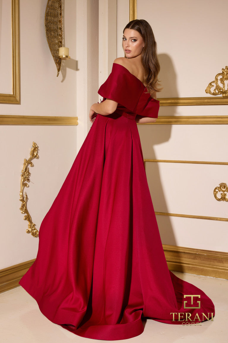 Formal Dresses Long Fitted Formal Overskirt Evening Dress Port