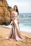 Formal Dresses Long Formal Fitted Evening Dress Taupe