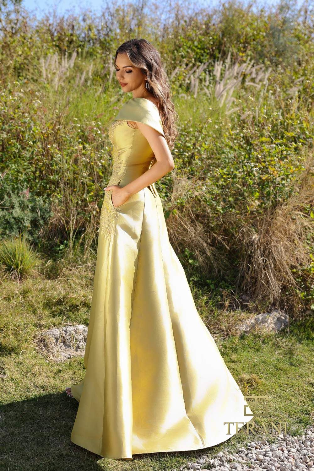 Formal Dresses Long Evening Formal A Line Dress Gold