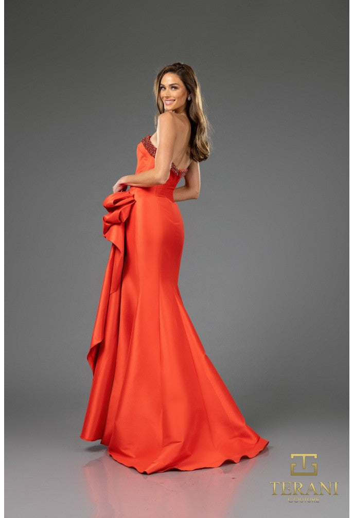 Prom Dresses Beaded Long Formal Evening Prom Dress Red
