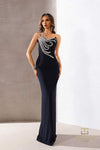 Prom Dresses Prom Fitted Bodycon Long Evening Dress Midnight