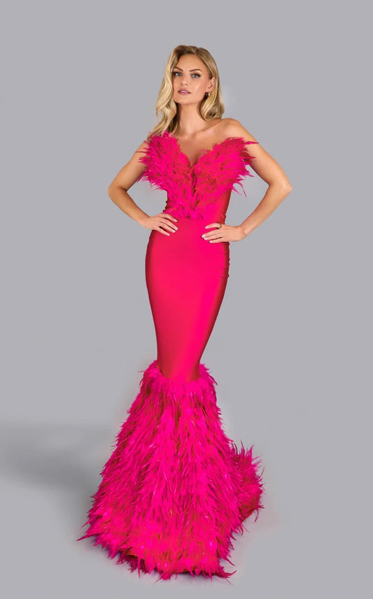 Prom Dresses Long Formal Prom Fitted Dress Fuchsia