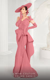 Formal Dresses Long Formal Mermaid Ruffle Dress  Pink