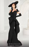 Formal Dresses Long Formal Mermaid Ruffle Dress  Black