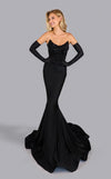 Prom Dresses Long Formal Fitted Prom Mermaid Dress Black