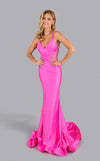 Prom Dresses Mermaid Long Formal Fitted Prom Dress Fuchsia