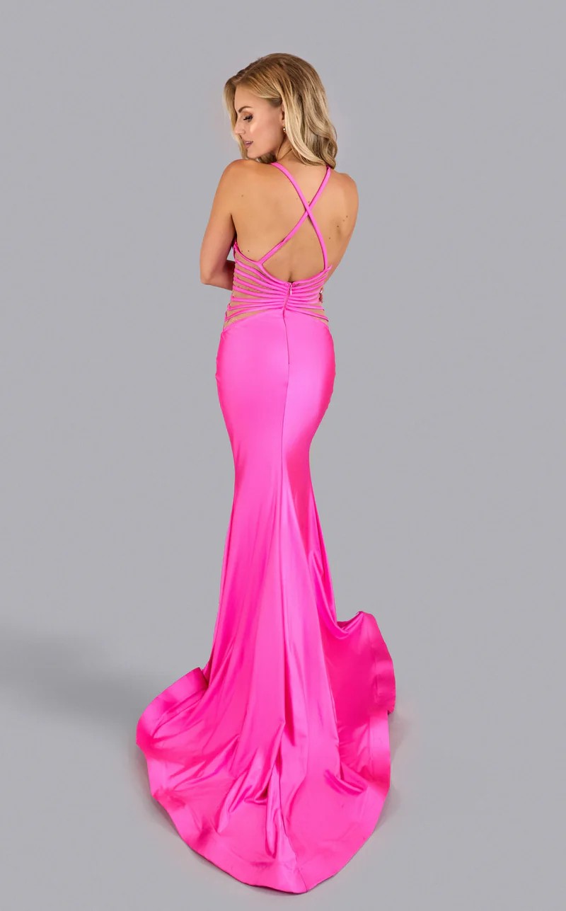 Prom Dresses Mermaid Long Formal Fitted Prom Dress Fuchsia