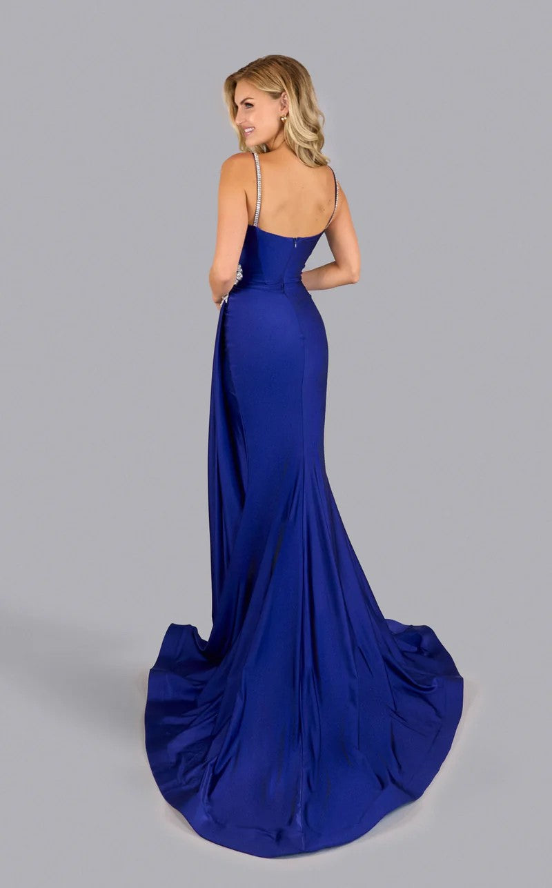 Prom Dresses  Long Formal Slit Evening Prom Dress Royal