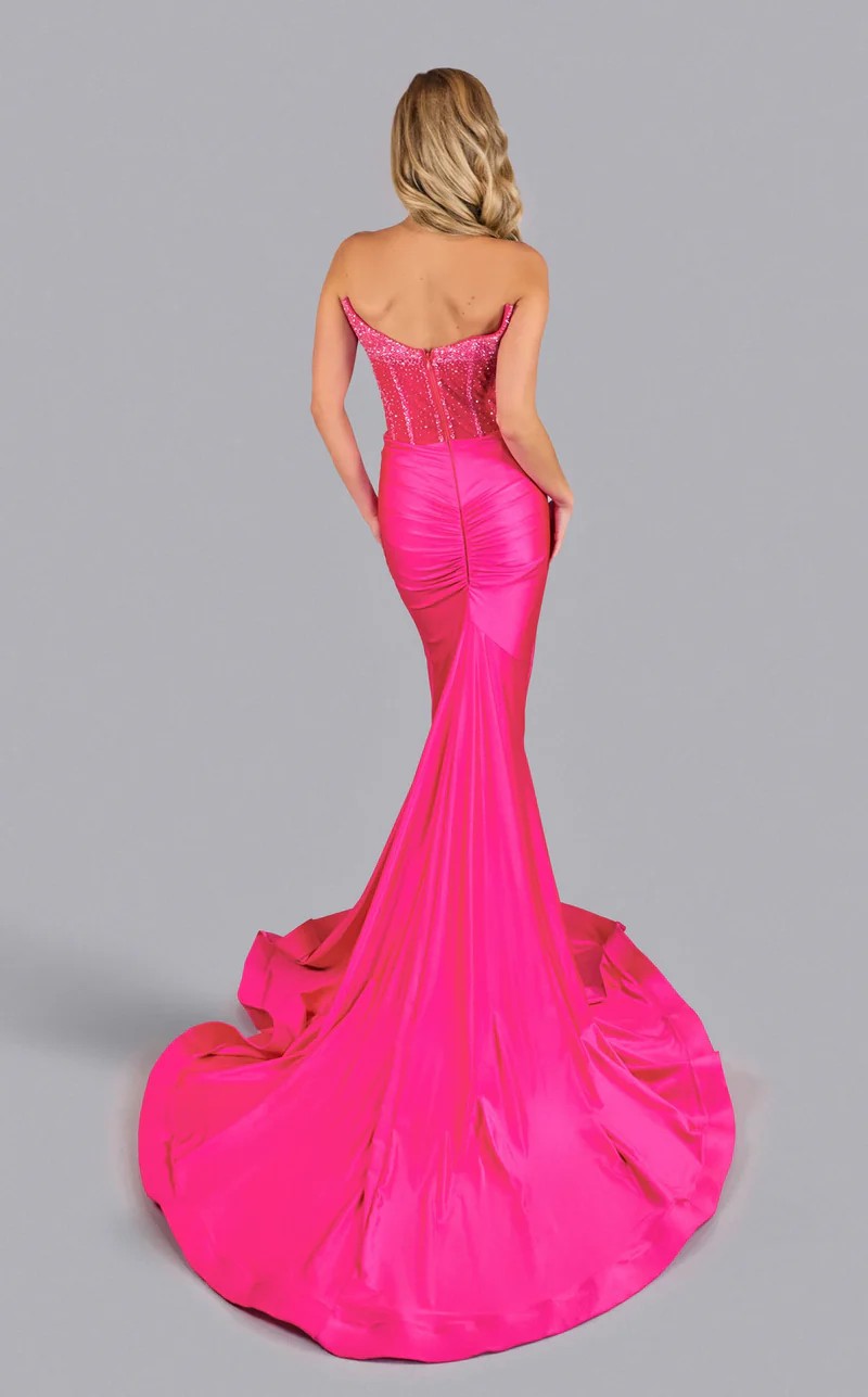 Prom Dresses Mermaid Prom Long Formal Evening Dress Dark Neon Pink