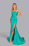 Prom Dresses Formal Long Slit Prom Evening Dress Jade