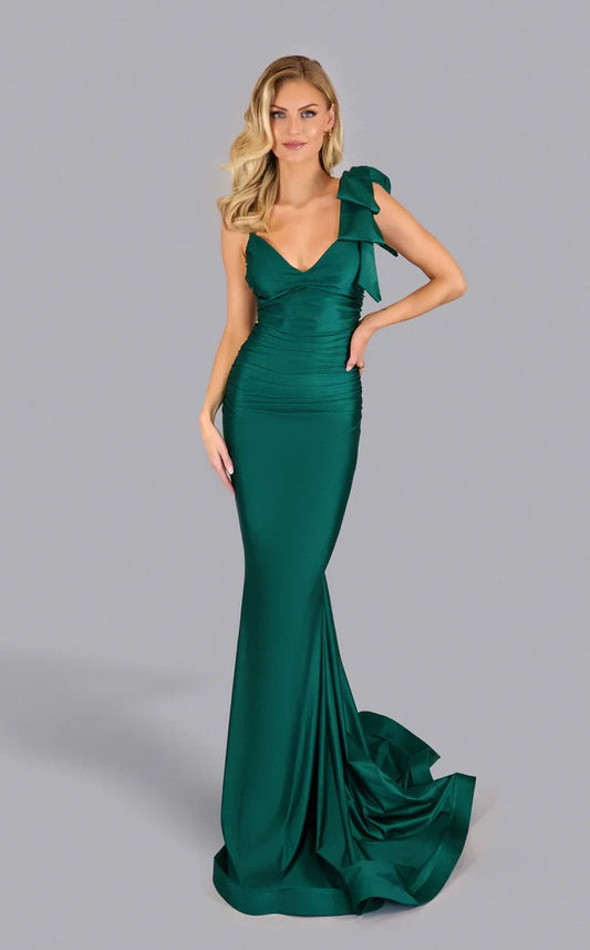 Prom Dresses Long Evening Formal Fitted Prom Dress Hunter