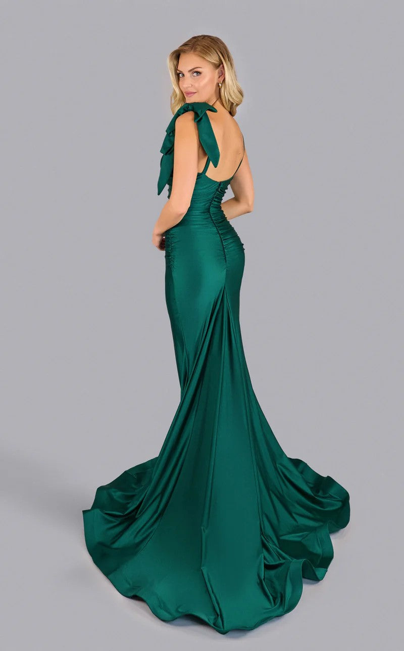 Prom Dresses Long Evening Formal Fitted Prom Dress Hunter