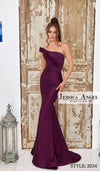 Prom Dresses Long Mermaid Formal Pleated Prom Dress Eggplant