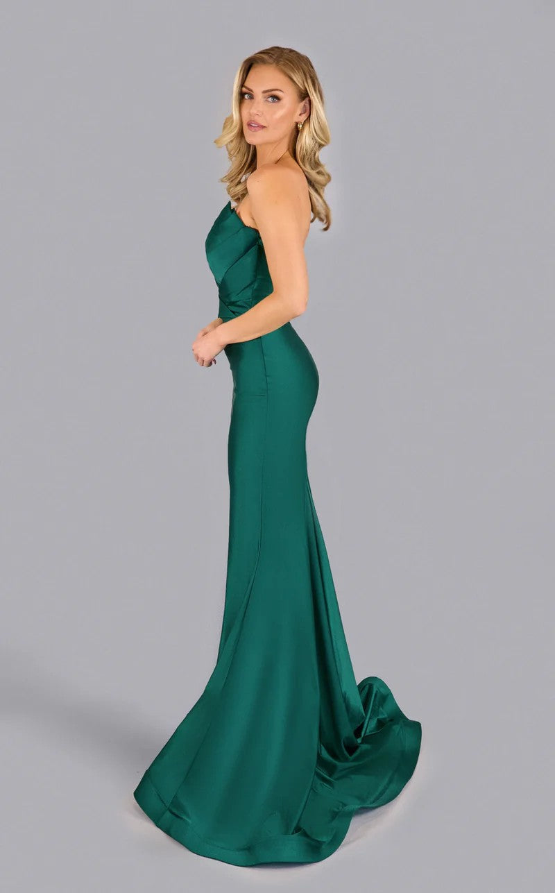 Prom Dresses Prom Long Formal Pleated Mermaid Dress Hunter