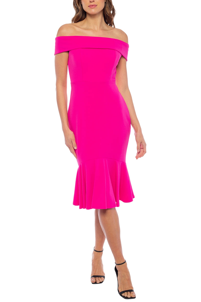Cocktail Dresses Short Cocktail Mermaid Midi Dress Fuchsia