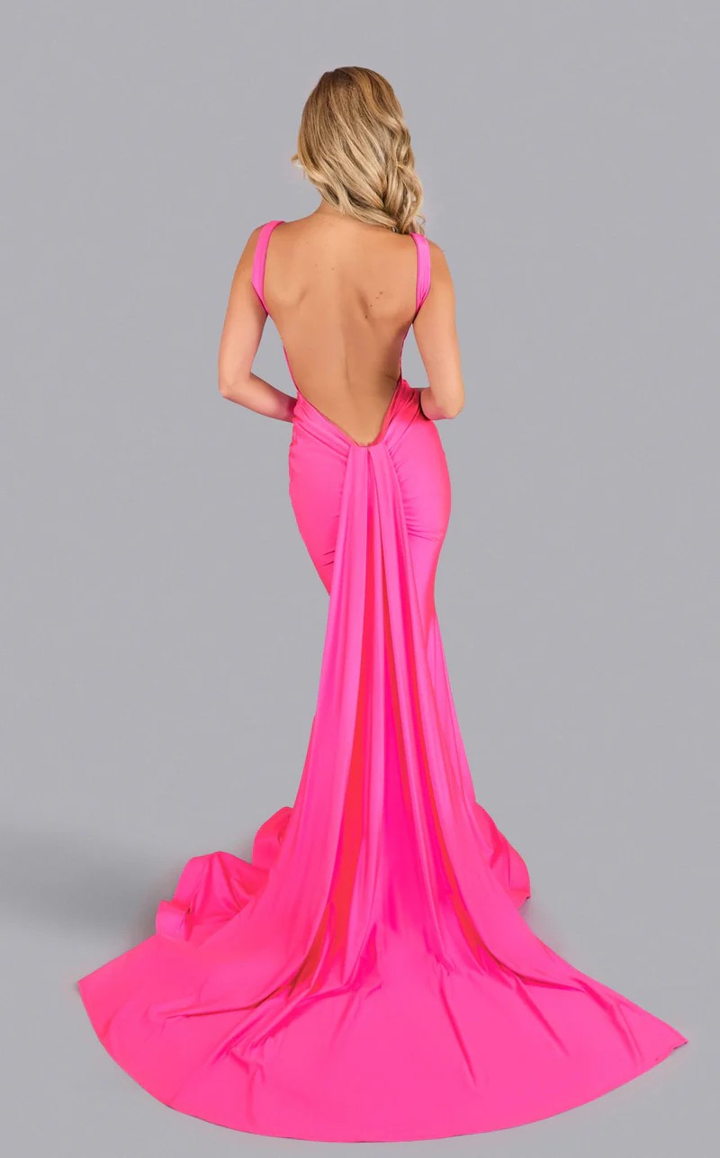 Prom Dresses Mermaid Long Formal Prom Dress Fuchsia