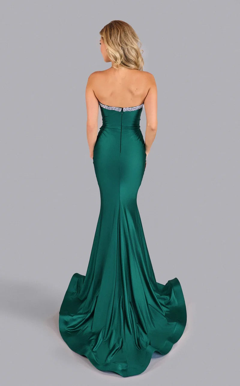 Prom Dresses Mermaid Fit Long Formal Beaded Prom Dress Hunter