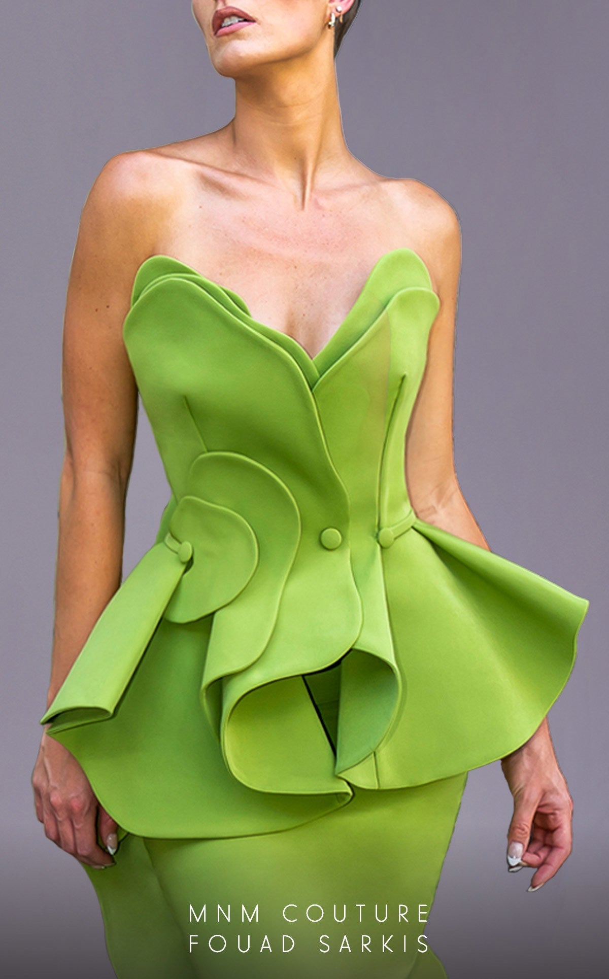 Formal Dresses Long Formal Ruffle Peplum Evening Dress Olive